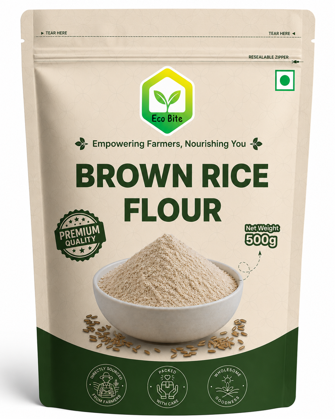 Brown Rice Flour (బ్రౌన్ రైస్ పిండి)